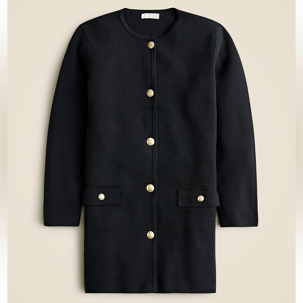 NWT J. CREW LONG GISELLE SWEATER BLAZER